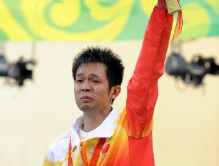 Zhu Qinan, médaille d'argent de 10 m rifle à air Hommes