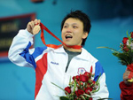 Lu Yingqi, haltérophile chinoise de Taïwan, a remporté la médaille de bronze de la 63kg