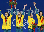 Les Australiennes, championnes du relais 4X200m nage libre
