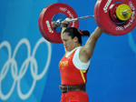 La Chinoise Cao Lei décroche la médaille d'or d'haltérophilie-75kg femmes