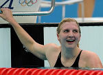 La Britannique Adlington remporte la médaille d'or du 800m nage libre Femmes
