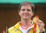 L'Ukrainien Oleksandr Petriv remporte la médaille d'or du pistolet vitesse 25m messieurs