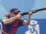 L'AMERICAIN VINCENT HANCOCK REMPORTE LA MEDAILLE D'OR DE SKEET (125 CIBLES) HOMMES AUX JO DE BEIJING