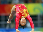 JO-2008/gymnastique artistique: la Chinoise Cheng Fei remporte la médaille de bronze du saut de cheval femmes