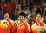 JO-2008/tennis de table: la Chine remporte la médaille d'or de la compétition par équipes Femmes