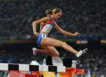 JO-2008/athlétisme: la Russe Galkina-Samitova remporte la médaille d'or du 3 000m steeple Femmes et bat le record du monde