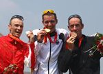 JO-2008: L'Allemand Jan Frodeno remporte la médaille d'or du triathlon hommes