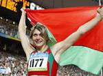 JO-2008/Athlétisme: la Biélorusse Miankova gagne la médaille d'or du lancer de marteau femmes