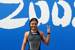 La Russe Larisa Ilchenko remporte la médaille d'or du marathon 10km Femmes de natation aux JO