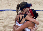 JO 2008 : Les Etats-Unis médaille d'or du volleyball de plage Femmes