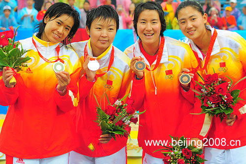 Argent: Wang Jie/Tian Jia (CHN) Bronze: Xue Chen/Zhang Xi (CHN)
