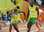JO-2008/Relais 4x100 m Hommes: Or et record du monde pour l'équipe jamaïcaine