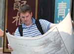 Les peintures chinoises sur parchemins sont très populaires parmi les touristes étrangers