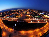 Yinchuan brille de mille feux de nuit