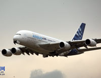 L'Airbus A380 exposé au Salon aérospatial de Zhuhai