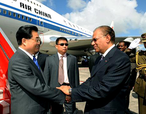 Le président chinois entame sa visite à l'île Maurice