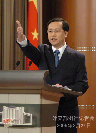 Ma Zhaoxu, porte-parole du ministère chinois des Affaires étrangères