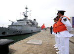 Arrivée de la frégate française Vendémiaire à Qingdao