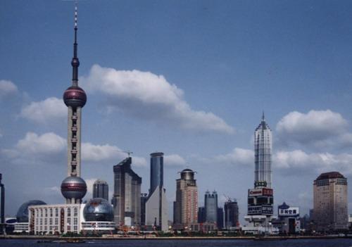 La nouvelle zone de Pudong à Shanghai