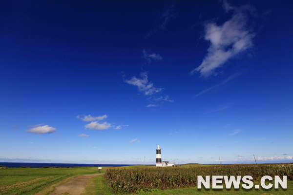 Photo (prise le 7 octobre 2009) du paysage pittoresque du Cap Notoro, dans le nord de l&apos;île d&apos;Hokkaido du Japon.
