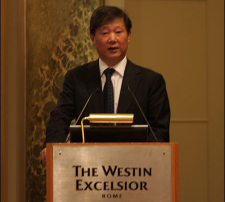 Discours de Sun Yuxi, ambassadeur de Chine en Italie
