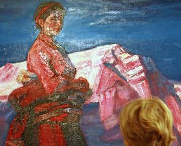 Italie : ouverture d'une exposition de peintures sur le Tibet à Rome