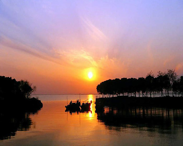 La zone de villégiature autour du lac Dianshanhu