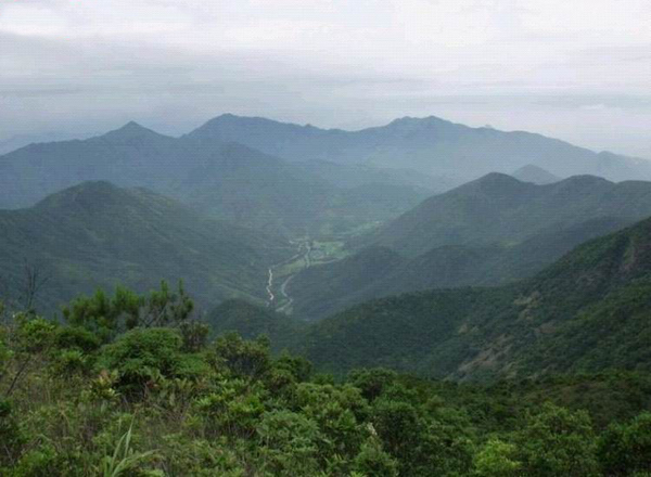 La réserves naturelle de Nan Shan dans la province du Guangdong