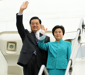 Le président Hu Jintao est en Malaisie