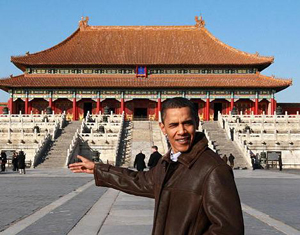 Le président américain Barack Obama visite la Cité interdite de Beijing