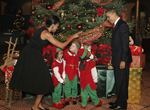 Obama fête Noël avec les enfants