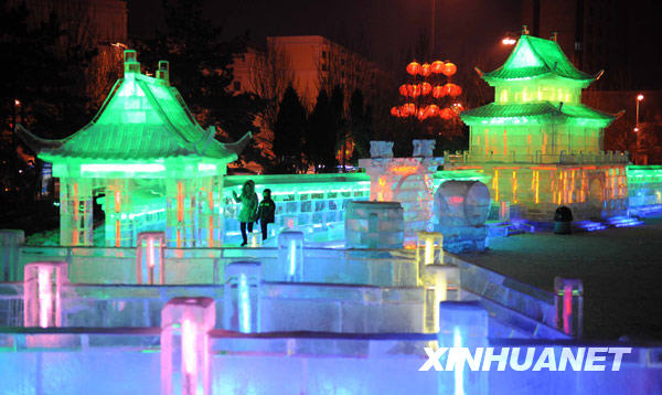 Illuminations de glace à Harbin