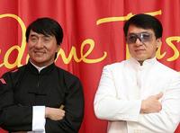 La figure de cire de Jackie Chan au musée de Madame Tussauds à Hollywood