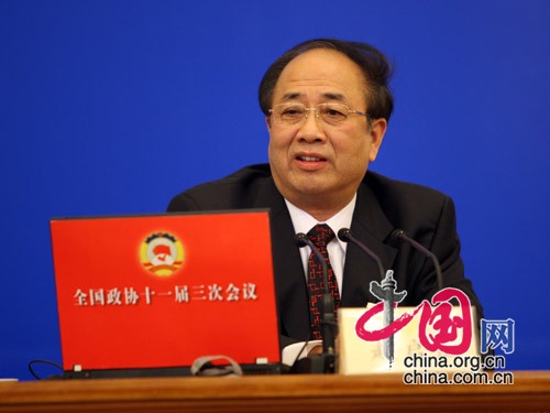 M. Zhao Qizheng, porte-parole de la 3e session du comité national de la XIe CCPPC
