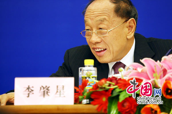 Li Zhaoxing, porte-parole de la 3e session de la XIe APN 15
