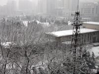 Beijing : Mélange de pluie et de neige