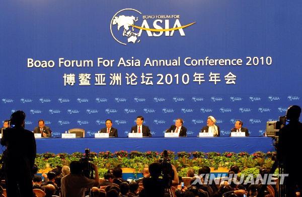 La conférence annuelle du Forum de Bo'ao pour l'Asie(FBA) 2010 a commencé samedi matin à Bo'ao, station balnéaire de la province insulaire de Hainan (extrême-sud) sous le thème du développement durable de l'Asie après la crise économique.
