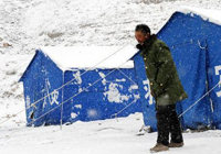 Séisme au Qinghai : une tempête de neige frappe les régions sinistrées