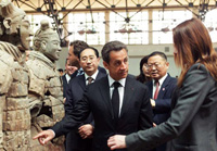 Monsieur et Madame Sarkozy visitent Xi'an