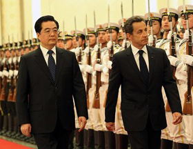 Nicolas Sarkozy en visite en Chine