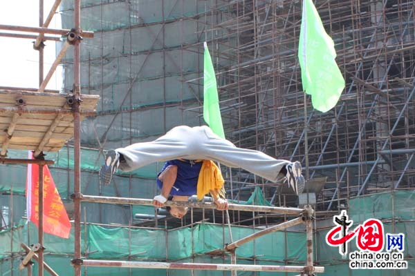 La démonstration sur le site du chantier.