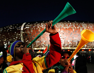 Coupe du monde 2010 : les Vuvuzelas en Afrique du Sud