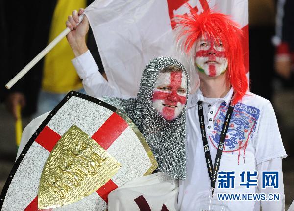 Les supporteurs du Royaume-Uni, le jour du match entre leur équipe et celle des États-Unis.