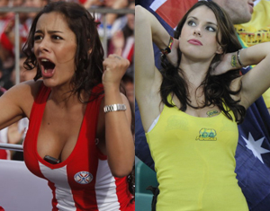 Les belles supportrices de la Coupe du monde