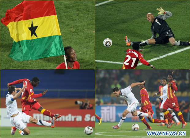 Mondial-2010 : l'Uruguay et le Ghana se qualifient pour les quarts