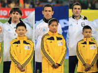 Coupe du monde : Messi accompagné par un garçon chinois
