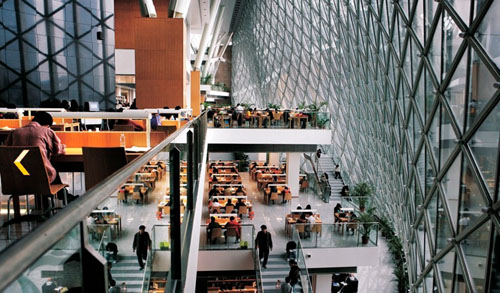 En 2006, la bibliothèque du centre de Shenzhen ouvre ses portes au public.