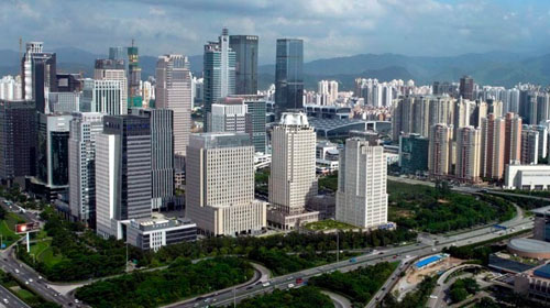 Le centre financier de Futian.