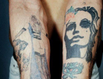 Divers tatouages des prisonniers