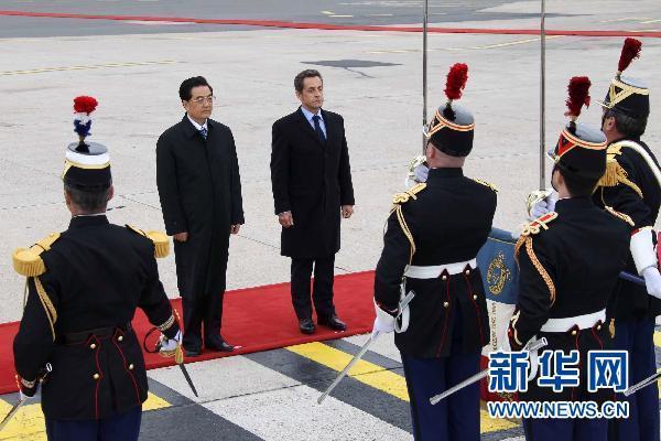 Arrivée du président chinois à Paris pour une visite d&apos;Etat